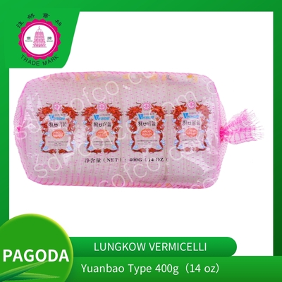 PAGODA Lungkow Vermicelli Yuanbao Type in Mesh bag 400G (14oz)